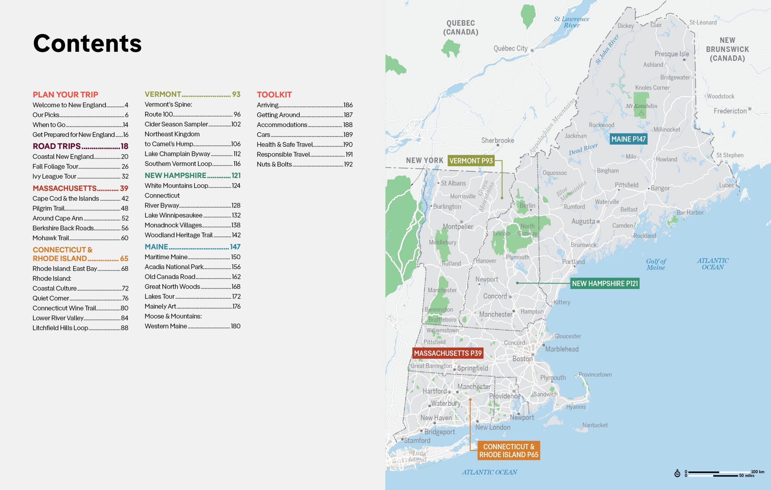 Best Road Trips New England – Lonely Planet (engelsk) – bla i boken