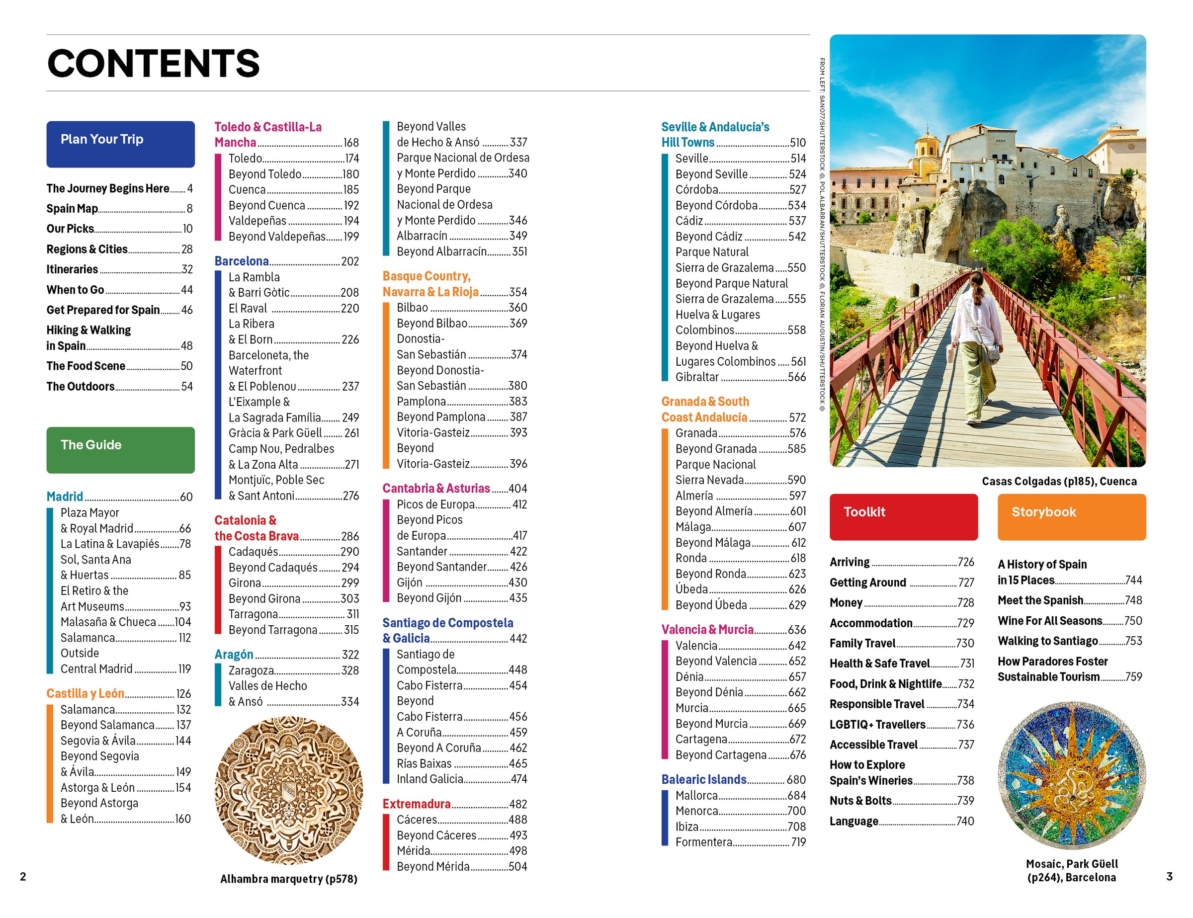 Spain – Lonely Planet (engelsk) – bla i boken