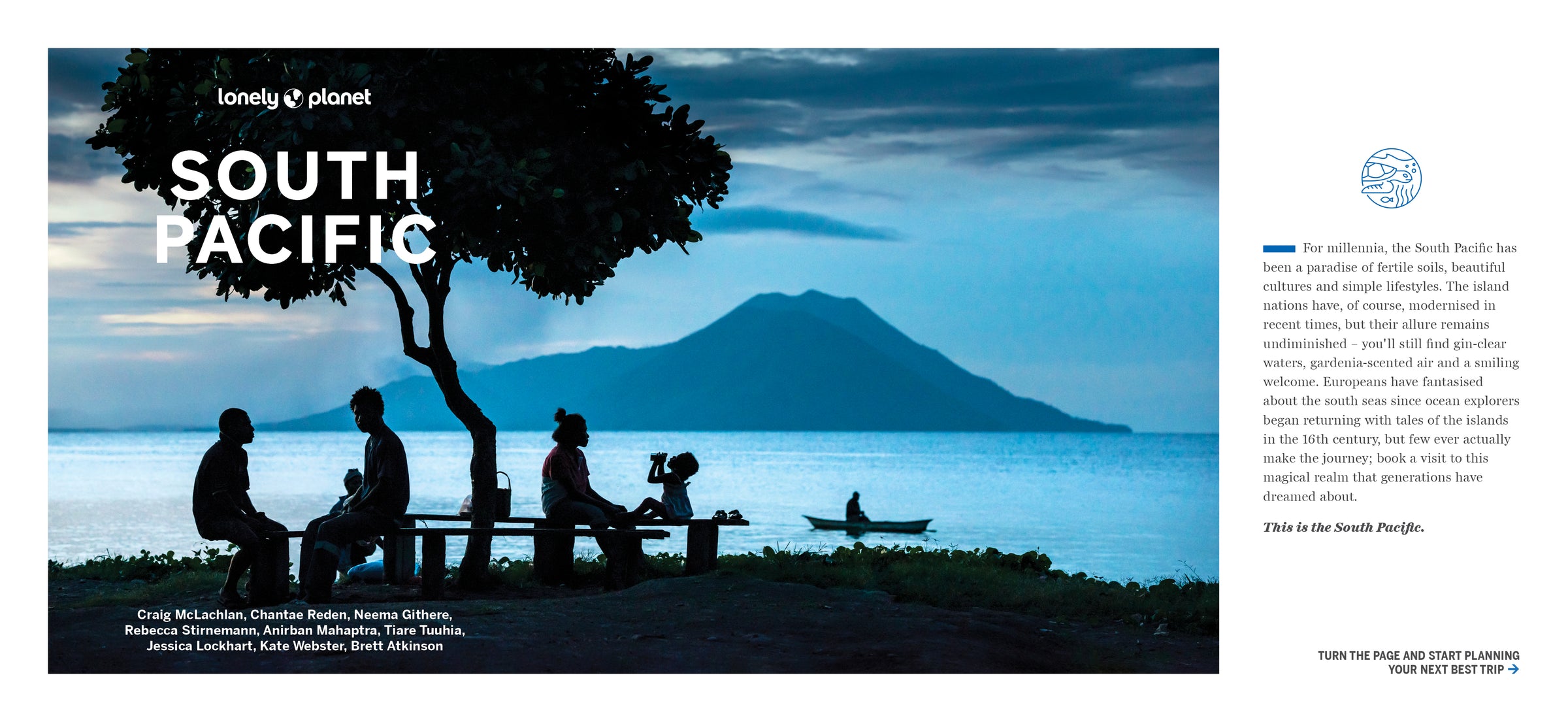 Experience South Pacific – Lonely Planet (engelsk) – bla i boken