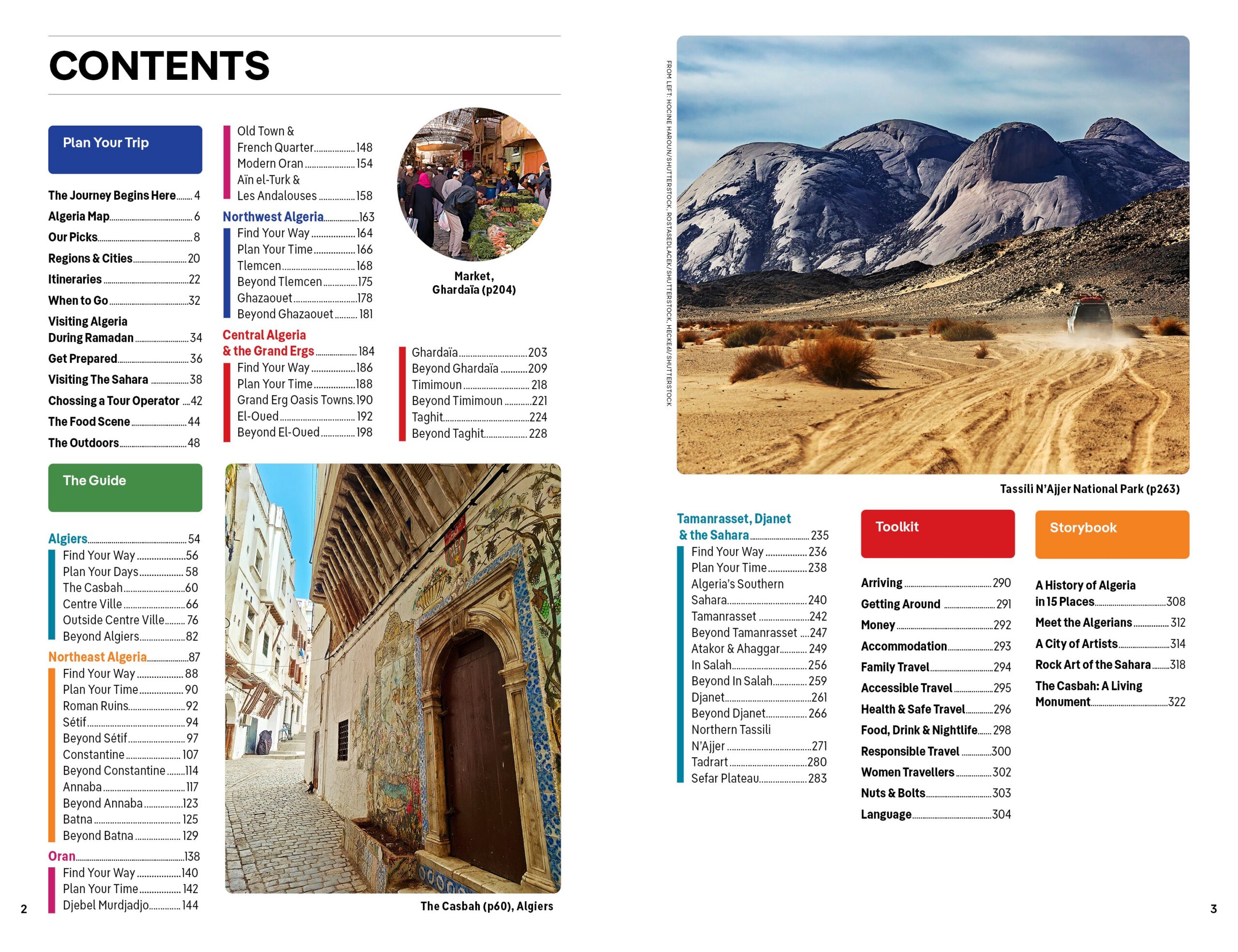 Algeria – Lonely Planet (engelsk) – bla i boken