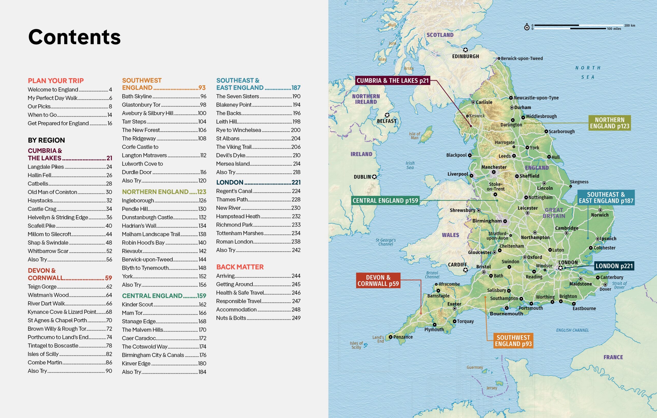 Best Day Walks England – Lonely Planet (engelsk) – bla i boken