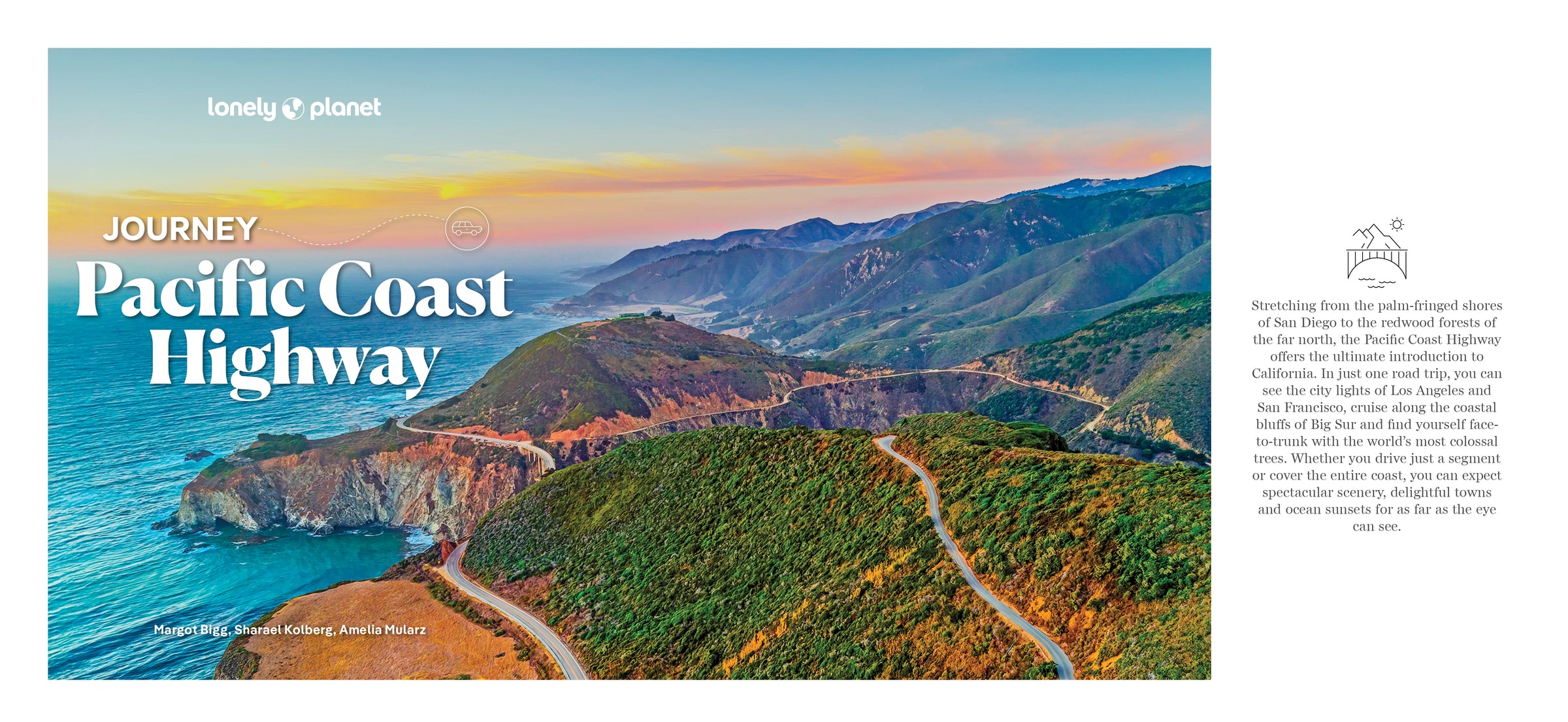 Journey Pacific Coast Highway – Lonely Planet (engelsk) – bla i boken