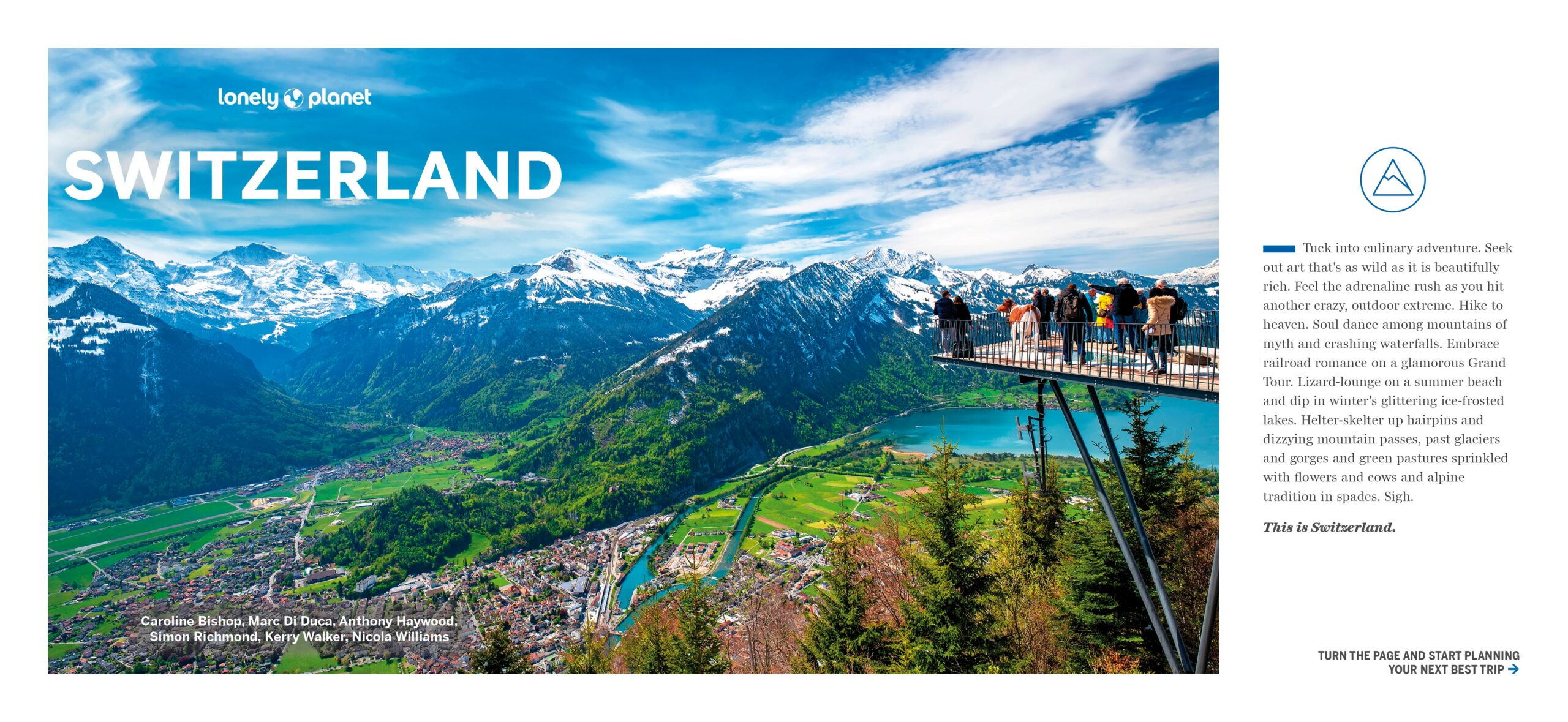 Experience Switzerland – Lonely Planet (engelsk) – bla i boken