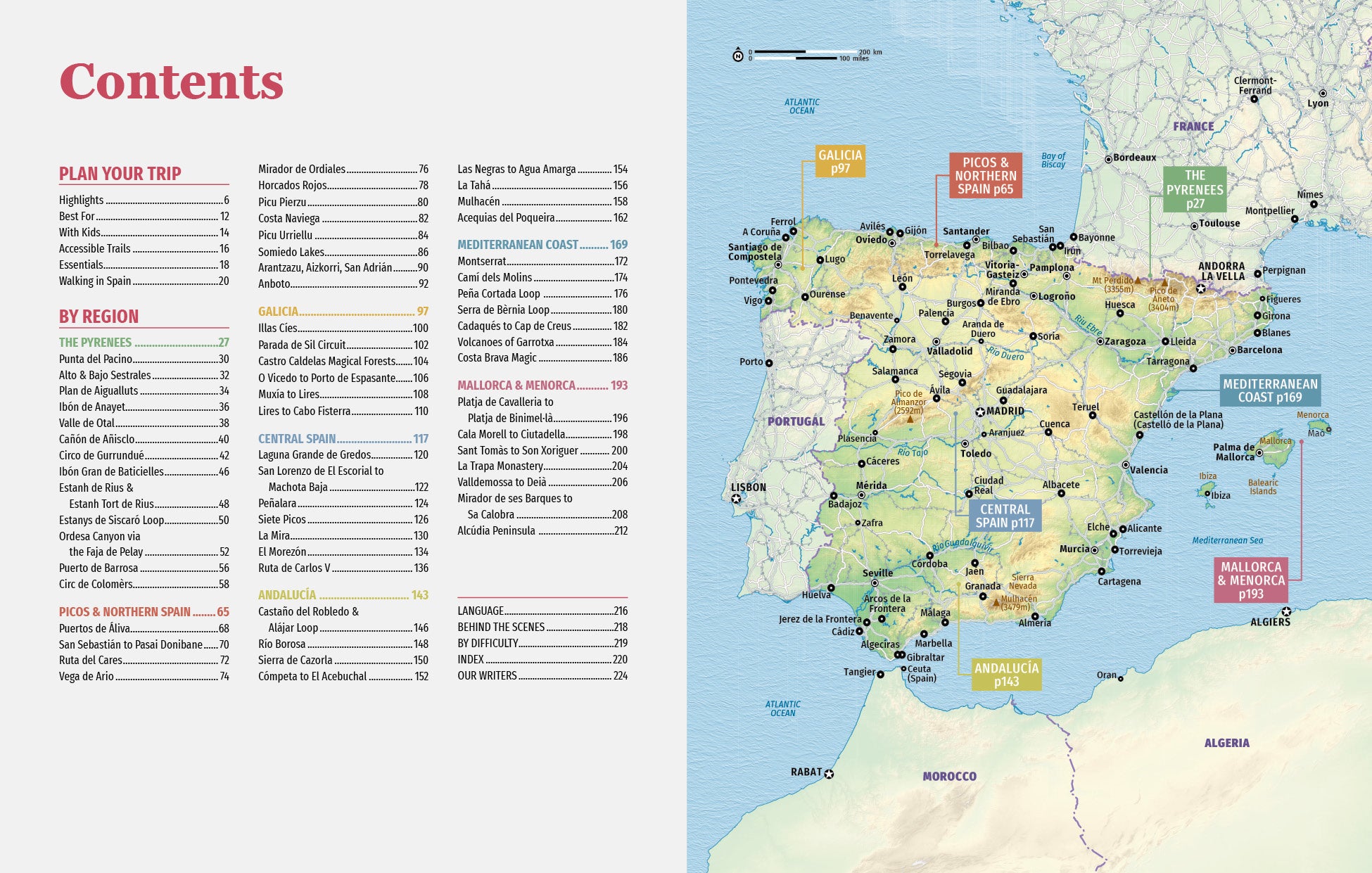Best Day Walks Spain – Lonely Planet (engelsk) – bla i boken