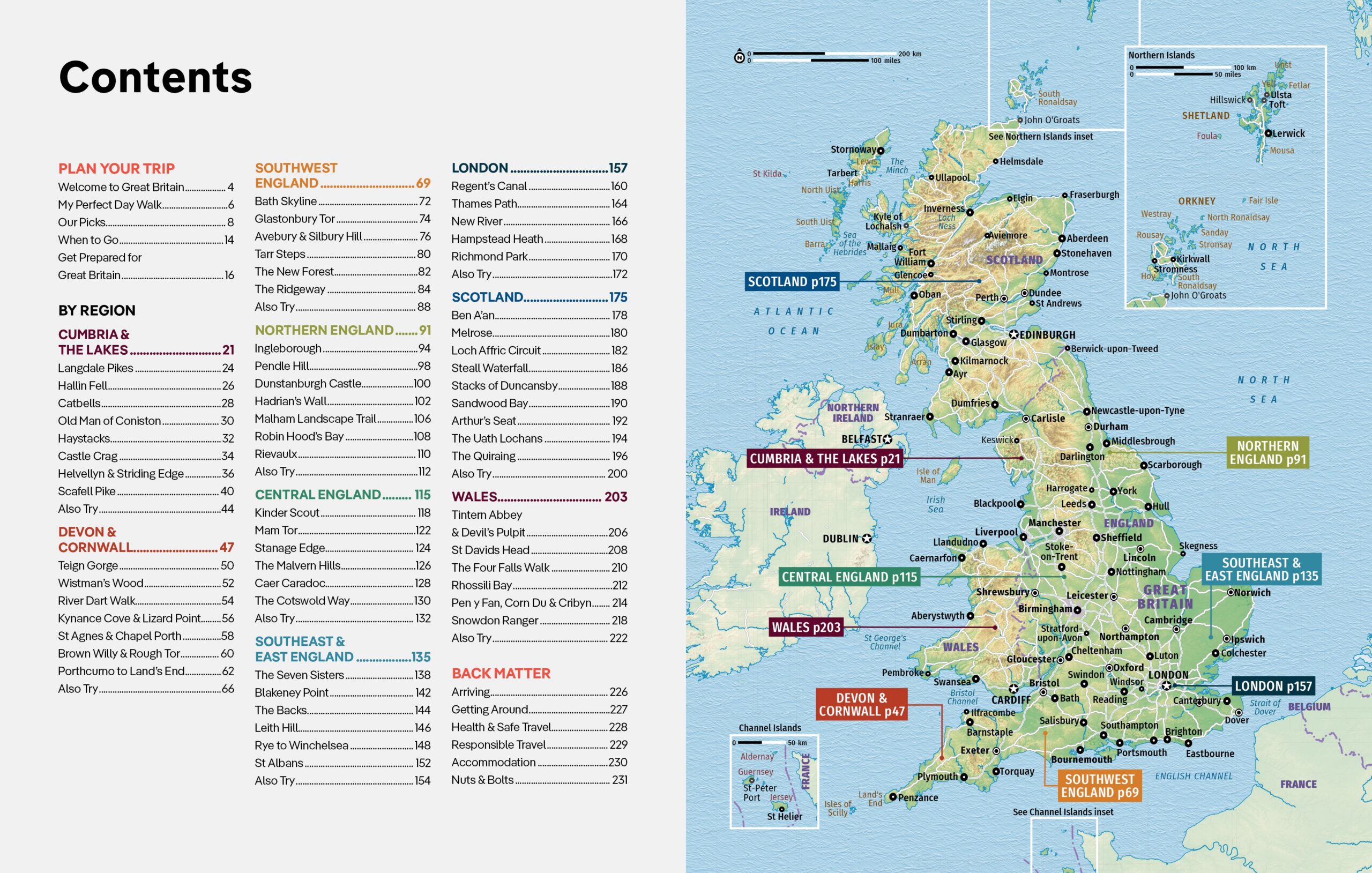 Best Day Walks Great Britain – Lonely Planet (engelsk) – bla i boken
