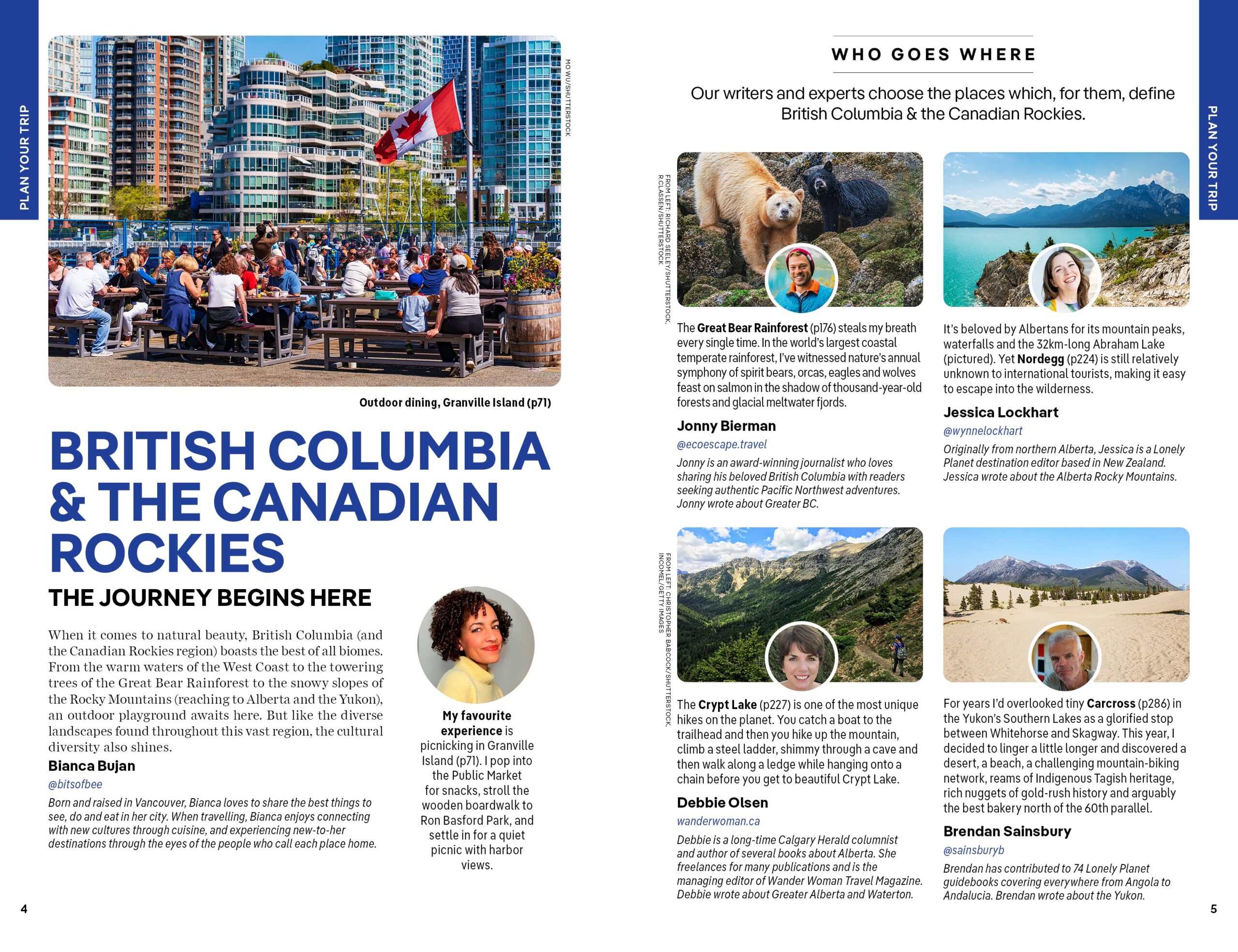 British Columbia & the Canadian Rockies – Lonely Planet (engelsk) – bla i boken
