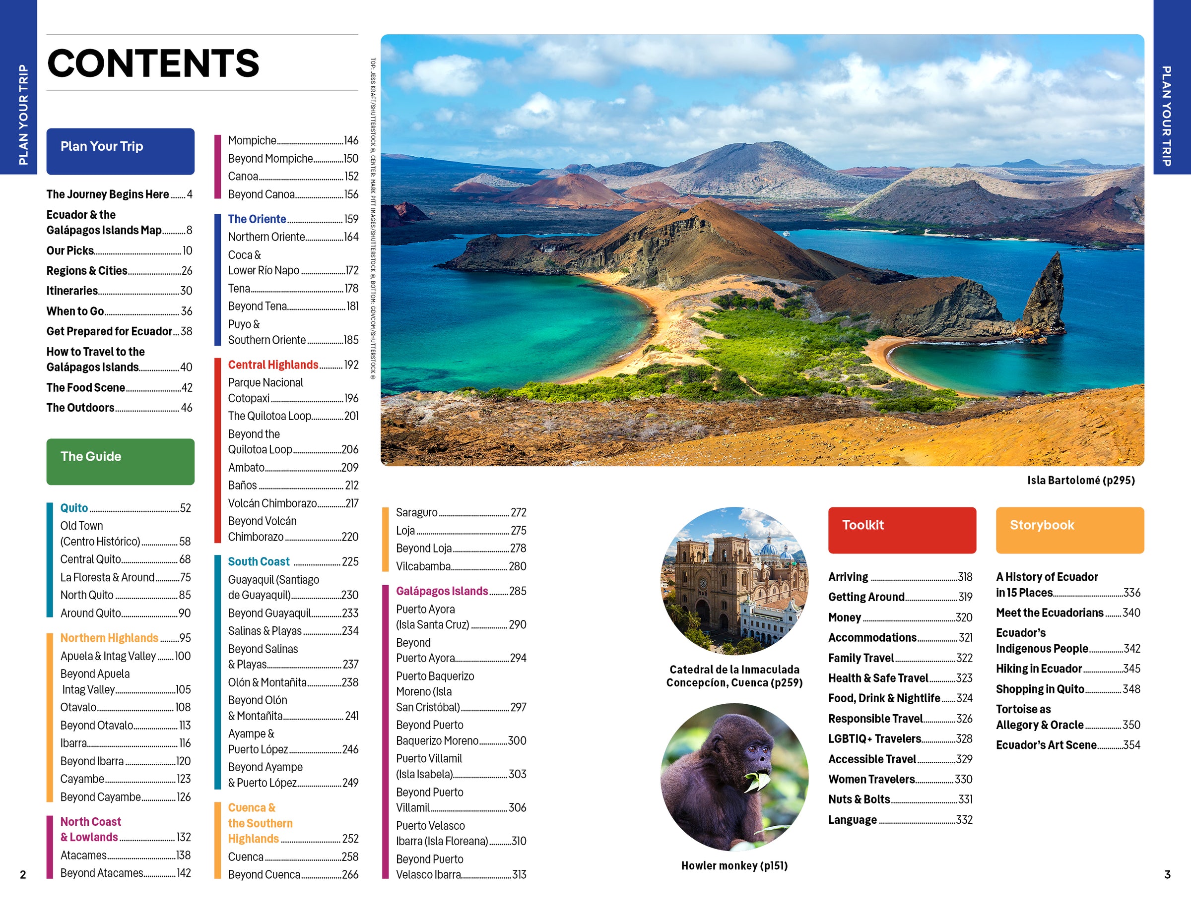 Ecuador & the Galápagos Islands – Lonely Planet (engelsk) – bla i boken