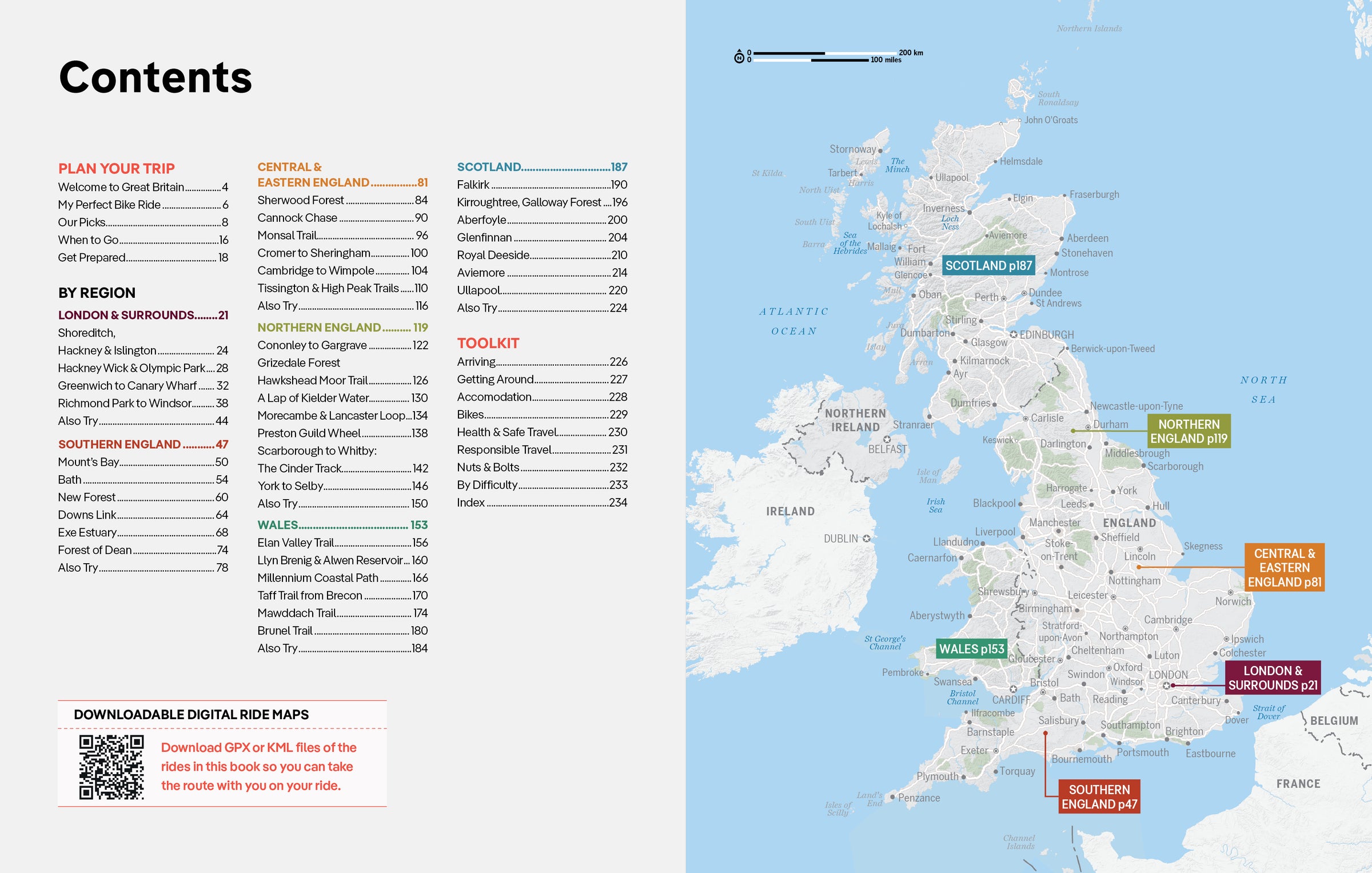 Best Bike Rides Great Britain – Lonely Planet (engelsk) – bla i boken