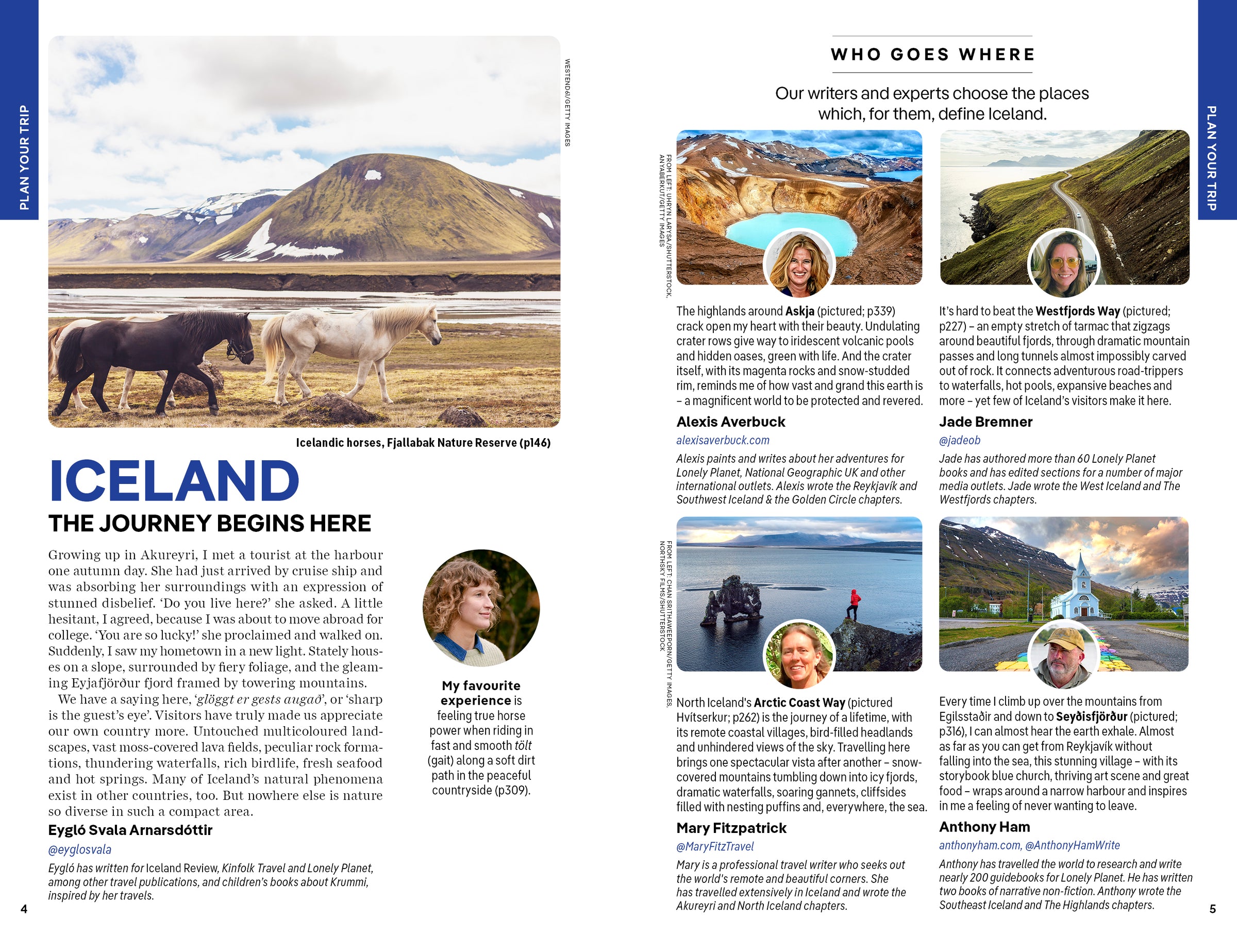 Iceland – Lonely Planet (engelsk) – bla i boken