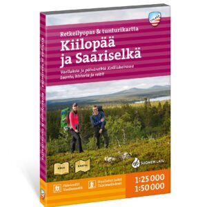 Kiilopää og Saariselkä – turguide med turkart (finsk) – omslag