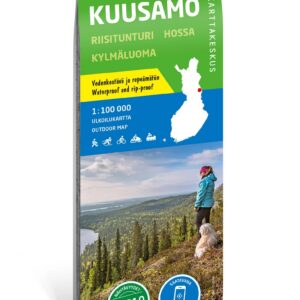 Kuusamo – turkart 1:100 000 – omslag