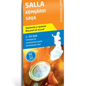 Salla, Kemijärvi og Saija – turkart 1:50 000 – omslag