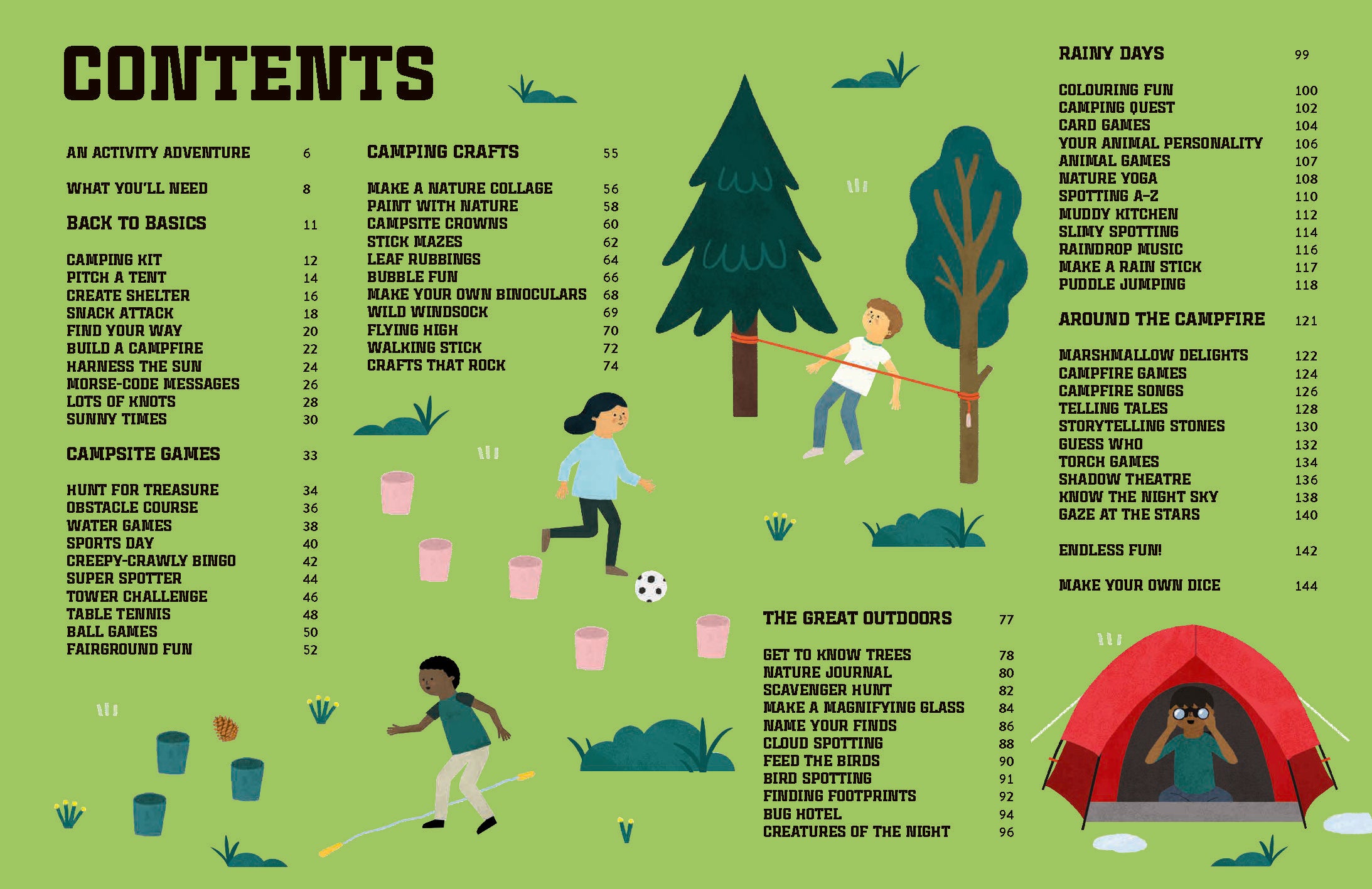 Create Your Own Camping Activities – Lonely Planet Kids (engelsk) – bla i boken