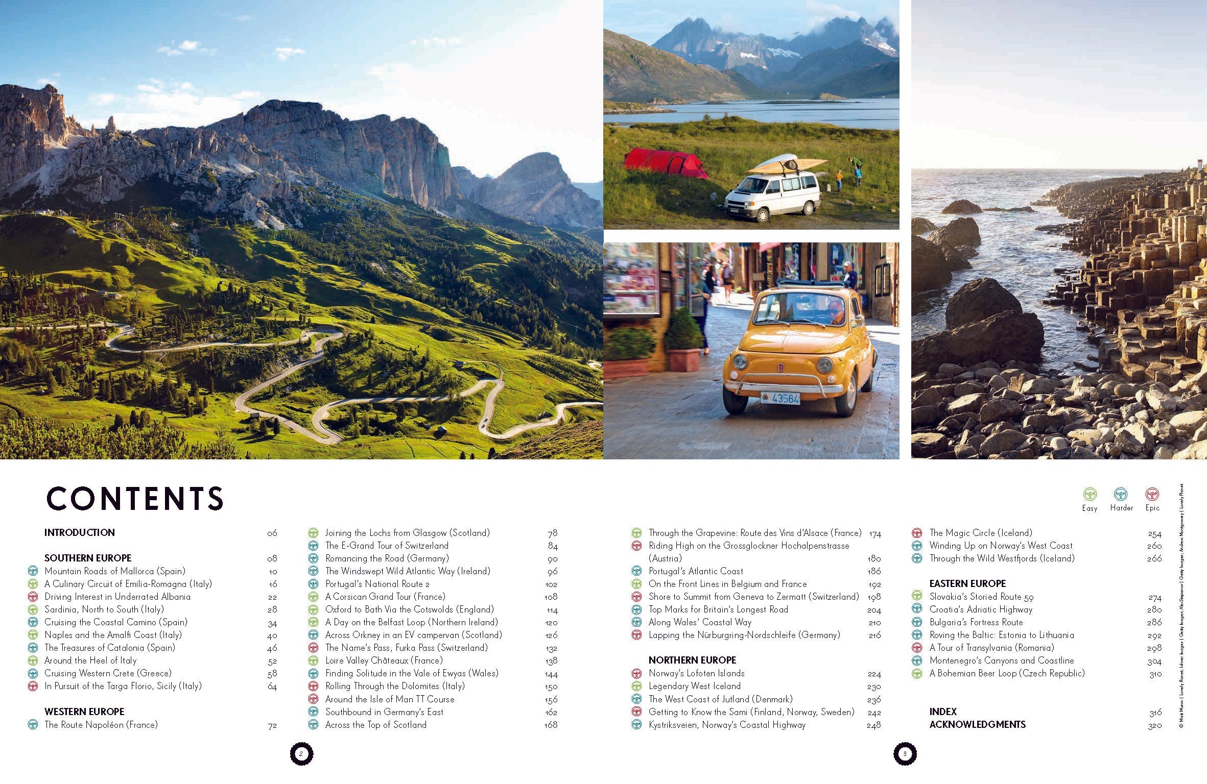 Epic Road Trips of Europe – Lonely Planet (engelsk) – bla i boken