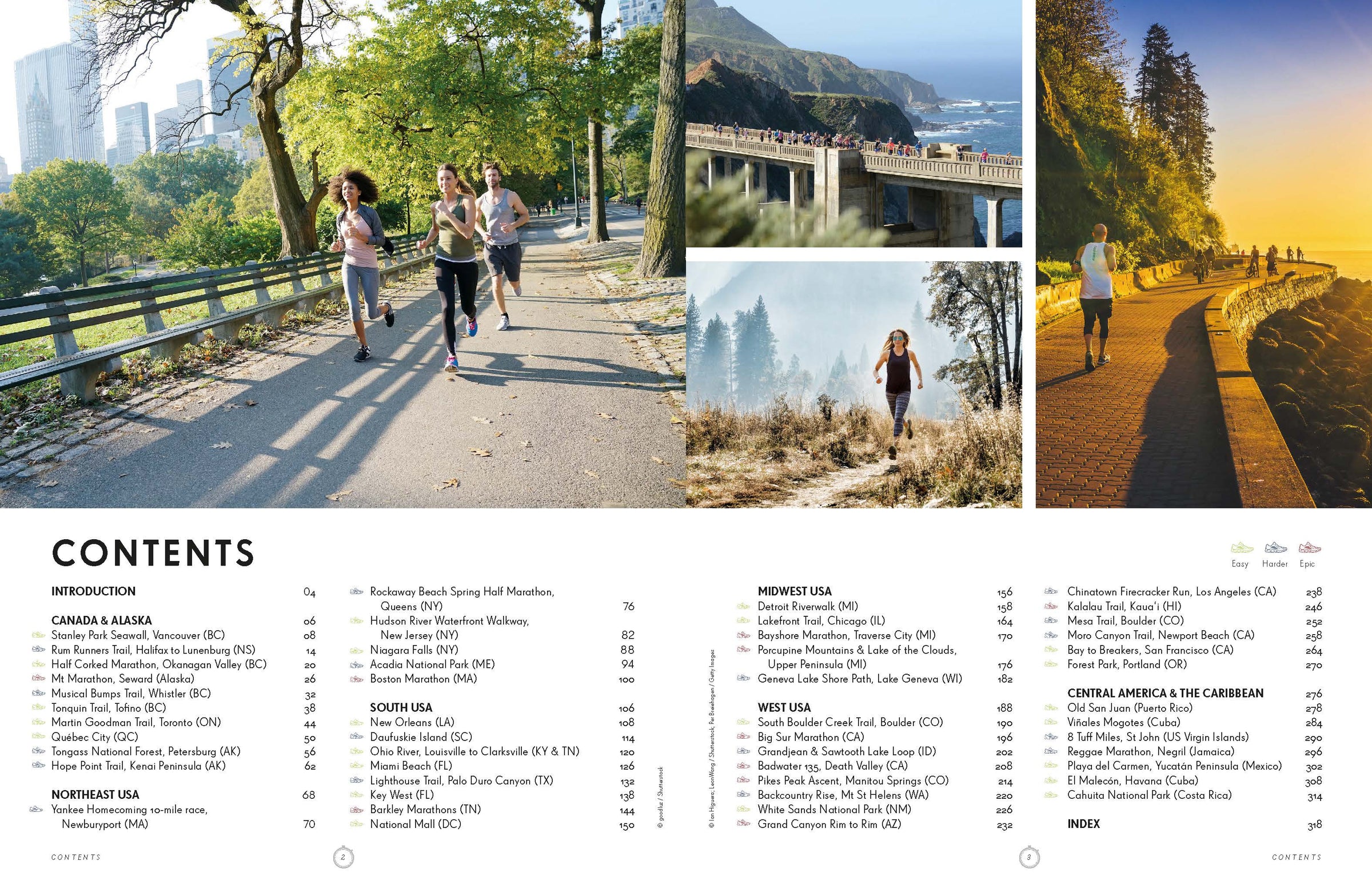 Epic Runs of North America – Lonely Planet (engelsk) – bla i boken