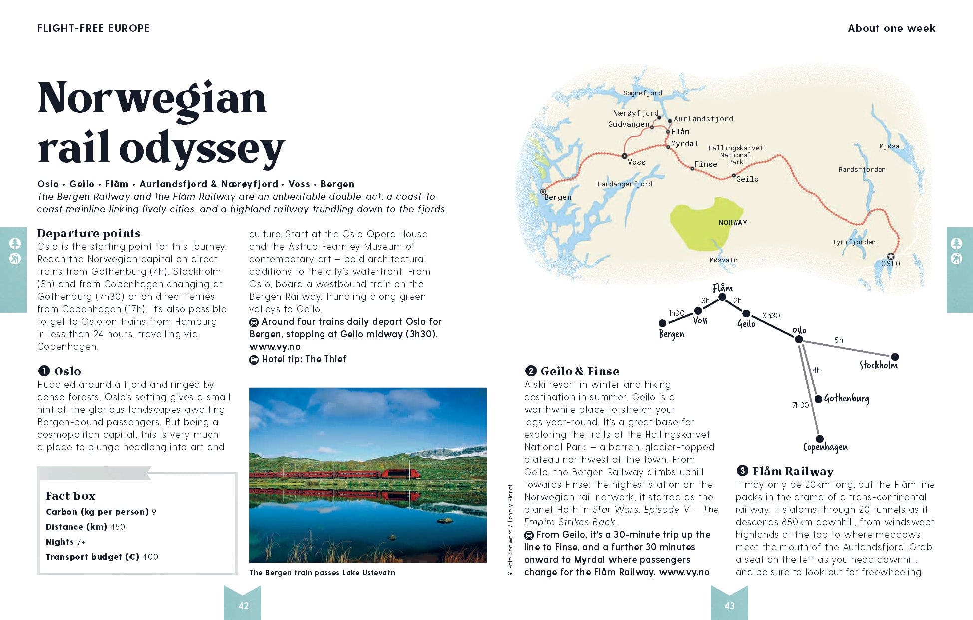 Flight-Free Europe – Lonely Planet (engelsk) – bla i boken