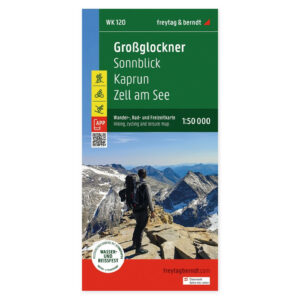 Großglockner, Sonnblick, Kaprun og Zell am See – turkart 1:50 000 (vannfast) – forside