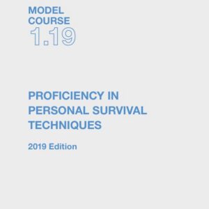 Omslag til IMO Model Course 1.19 – Proficiency in Personal Survival Techniques (2019) – IMO KTB119E
