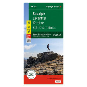 Forsiden av Saualpe turkart fra freytag & berndt