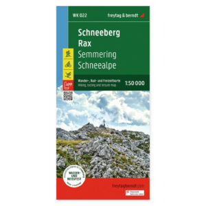 Schneeberg, Rax, Semmering og Schneealpe – turkart 1:50 000 (vannfast) – forside