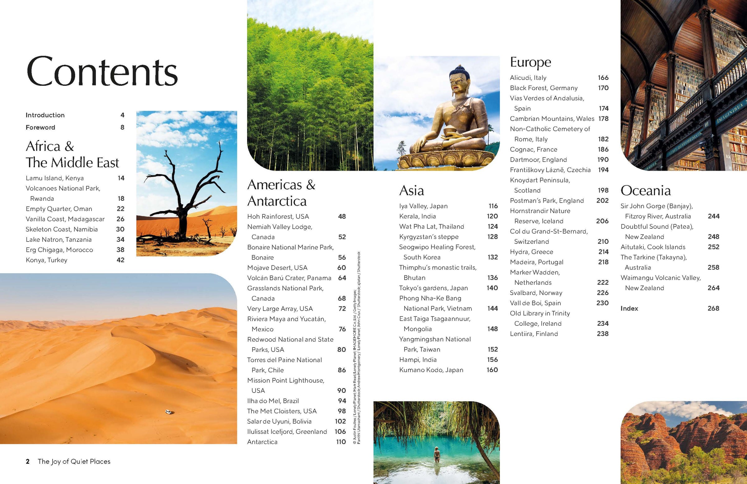 The Joy of Quiet Places – Lonely Planet (engelsk) – bla i boken