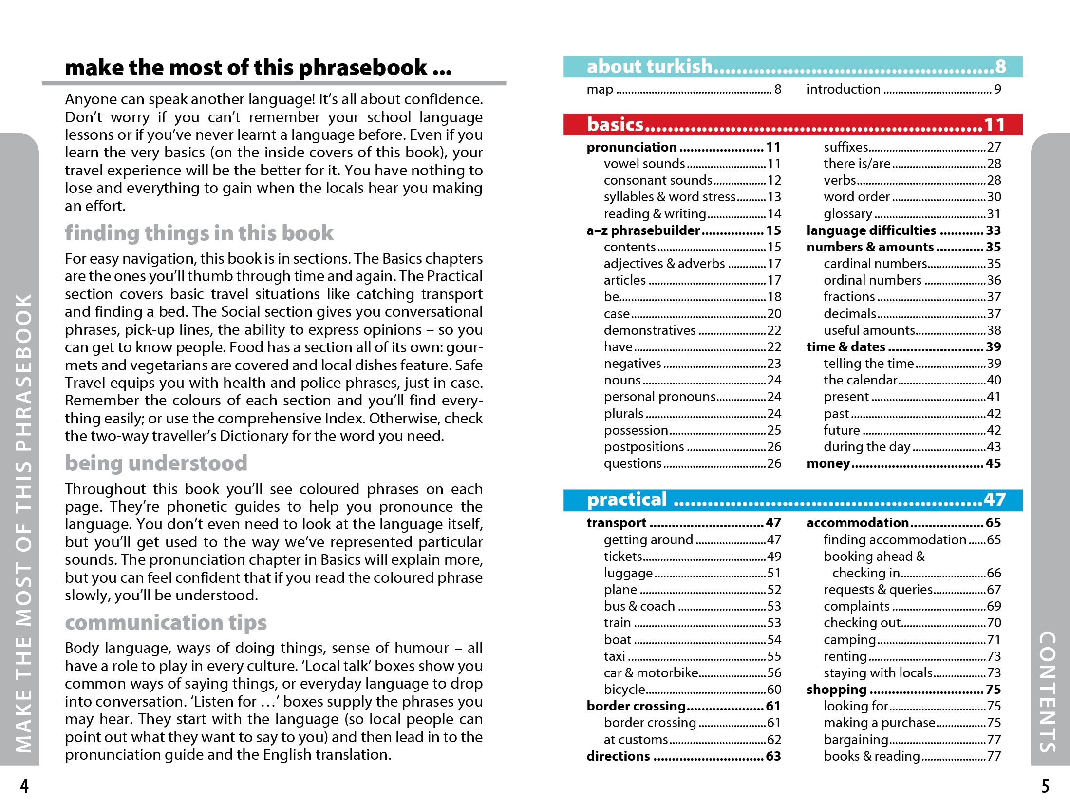 Turkish Phrasebook & Dictionary – Lonely Planet (English) – book preview