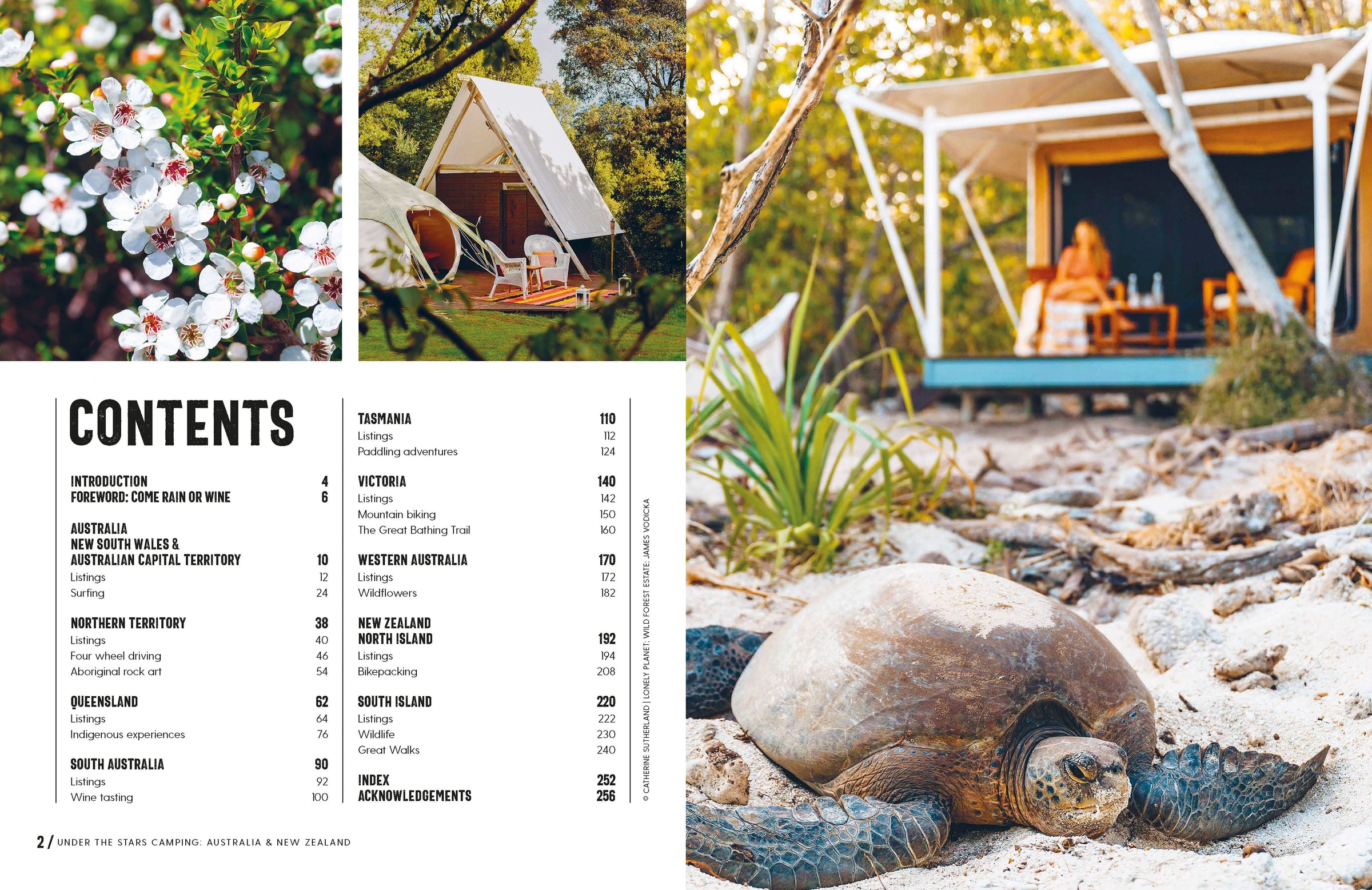 Under the Stars Camping Australia and New Zealand – Lonely Planet (engelsk) – bla i boken