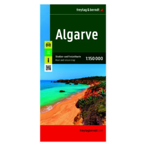 Veikart over Algarve i Portugal fra freytag & berndt