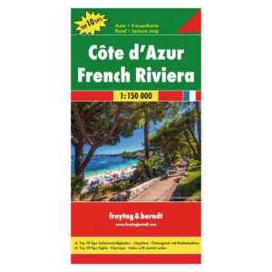 Côte d’Azur – veikart (flerspråklig) – forside