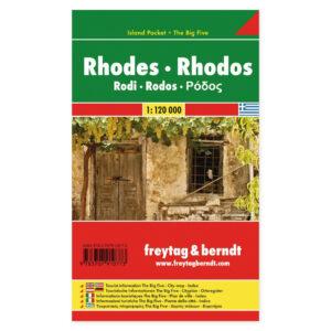 Rhodos – veikart (lommeformat, flerspråklig) – forside