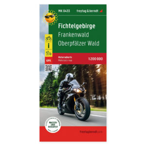 Fichtelgebirge, Frankenwald og Oberpfälzer Wald – motorsykkelkart 1:200 000 (vannfast) – forside