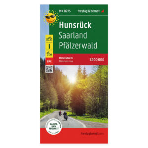Hunsrück, Saarland og Pfälzerwald – motorsykkelkart 1:200 000 (vannfast) – forside