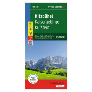 Kitzbühel, Kufstein og Kaisergebirge – turkart 1:50 000 (vannfast) – forside