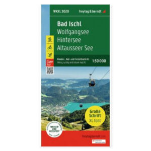 Bad Ischl – turkart 1:30 000 med stor skrift (vannfast) – forside