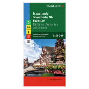 Schwarzwald, Schwäbische Alb og Bodensee – veikart (flerspråklig) – forside