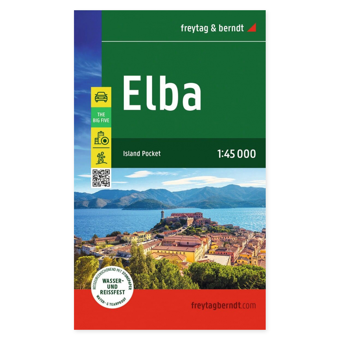 Elba – veikart (lommeformat, flerspråklig) – forside