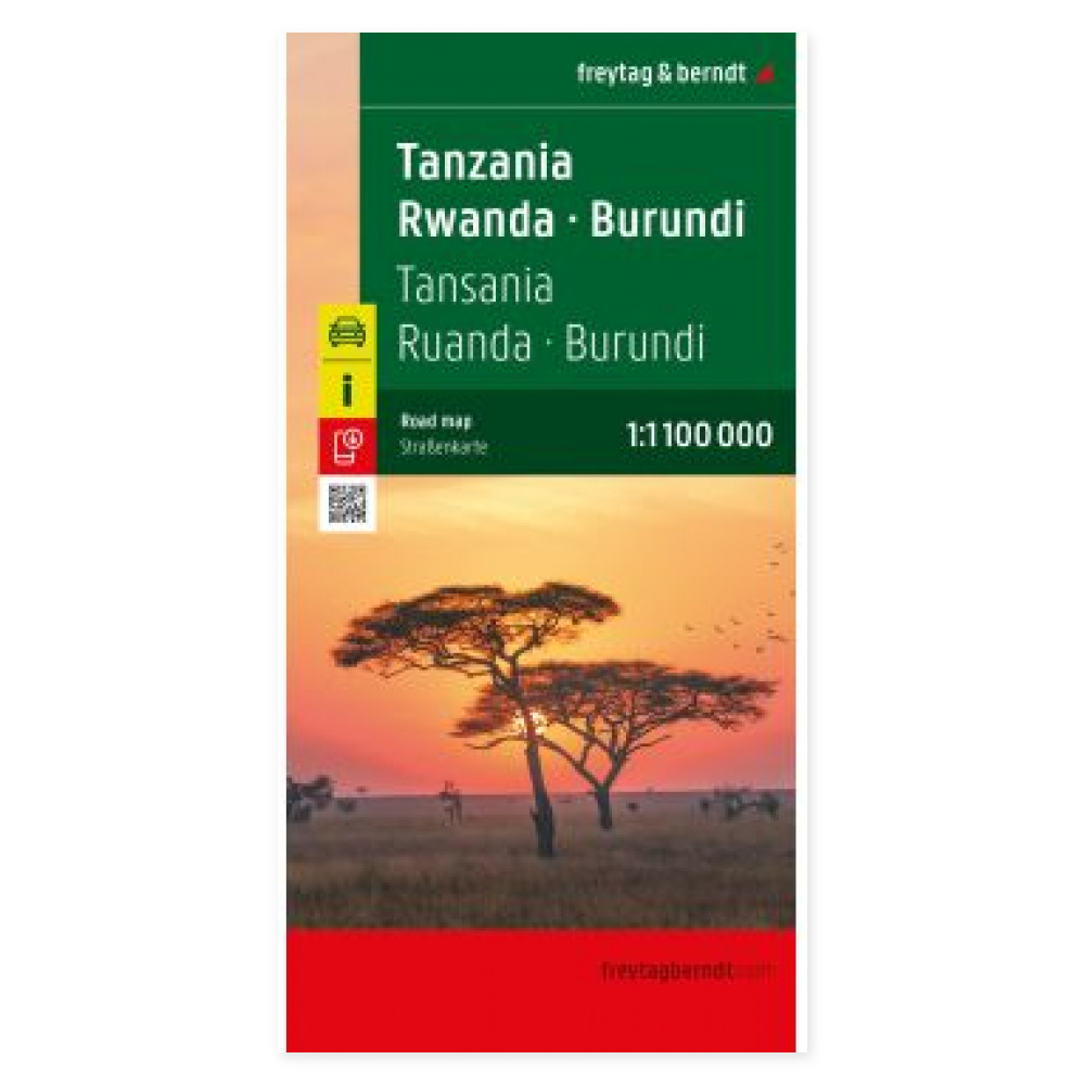 Tanzania, Rwanda og Burundi – veikart (flerspråklig) – forside