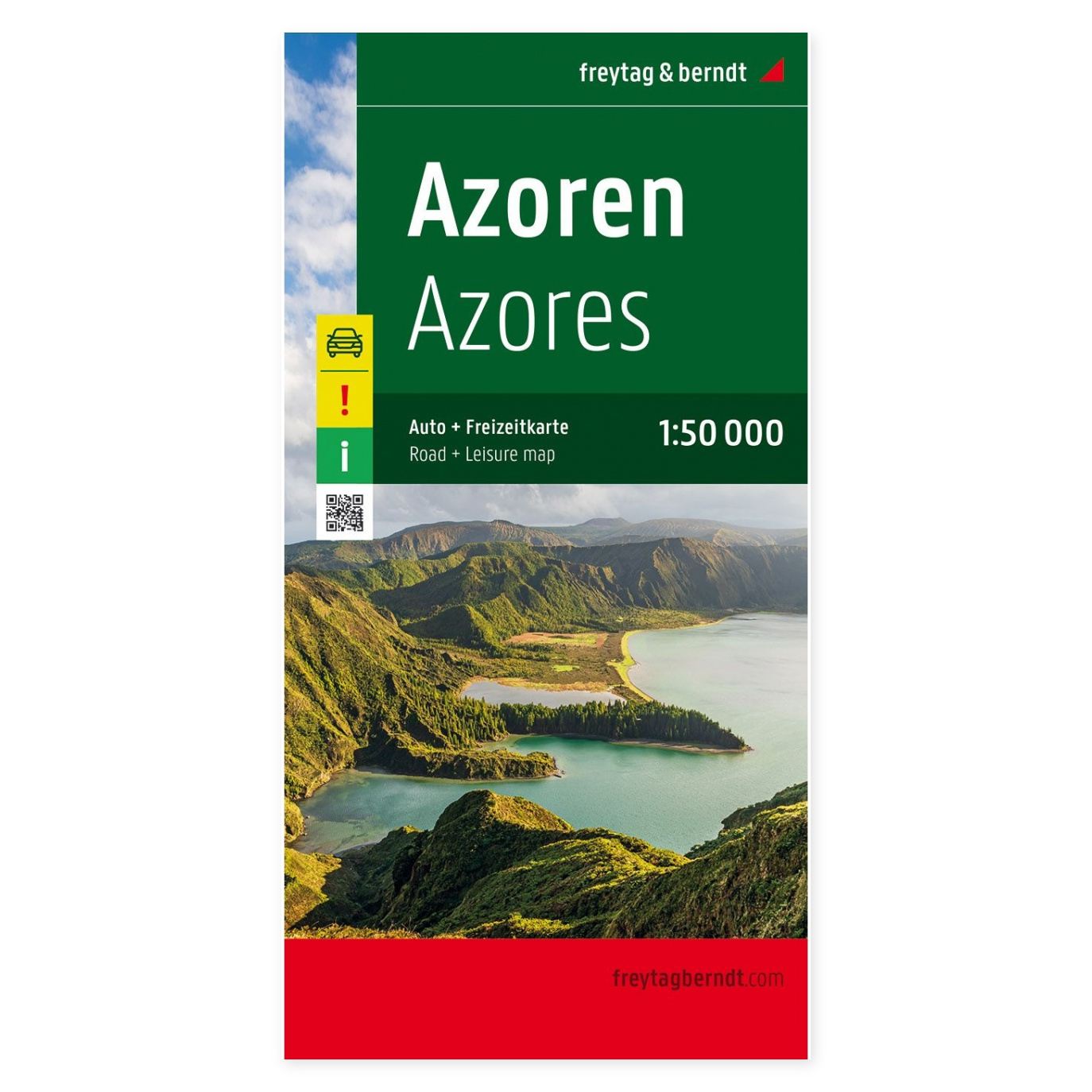 Veikart over Azorene i målestokk 1:50 000