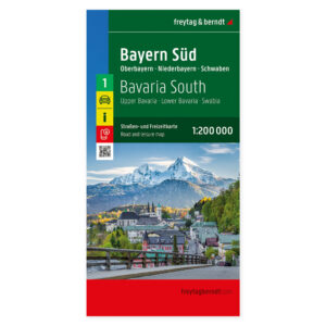 Veikart over Sør-Bayern fra freytag & berndt