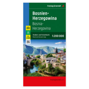 Veikart over Bosnia-Hercegovina fra freytag & berndt