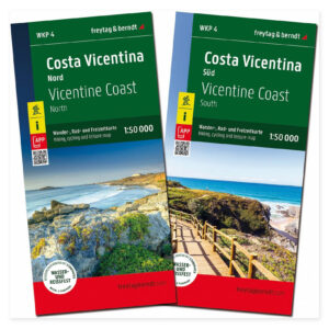 Veikart over Costa Vicentina fra freytag & berndt