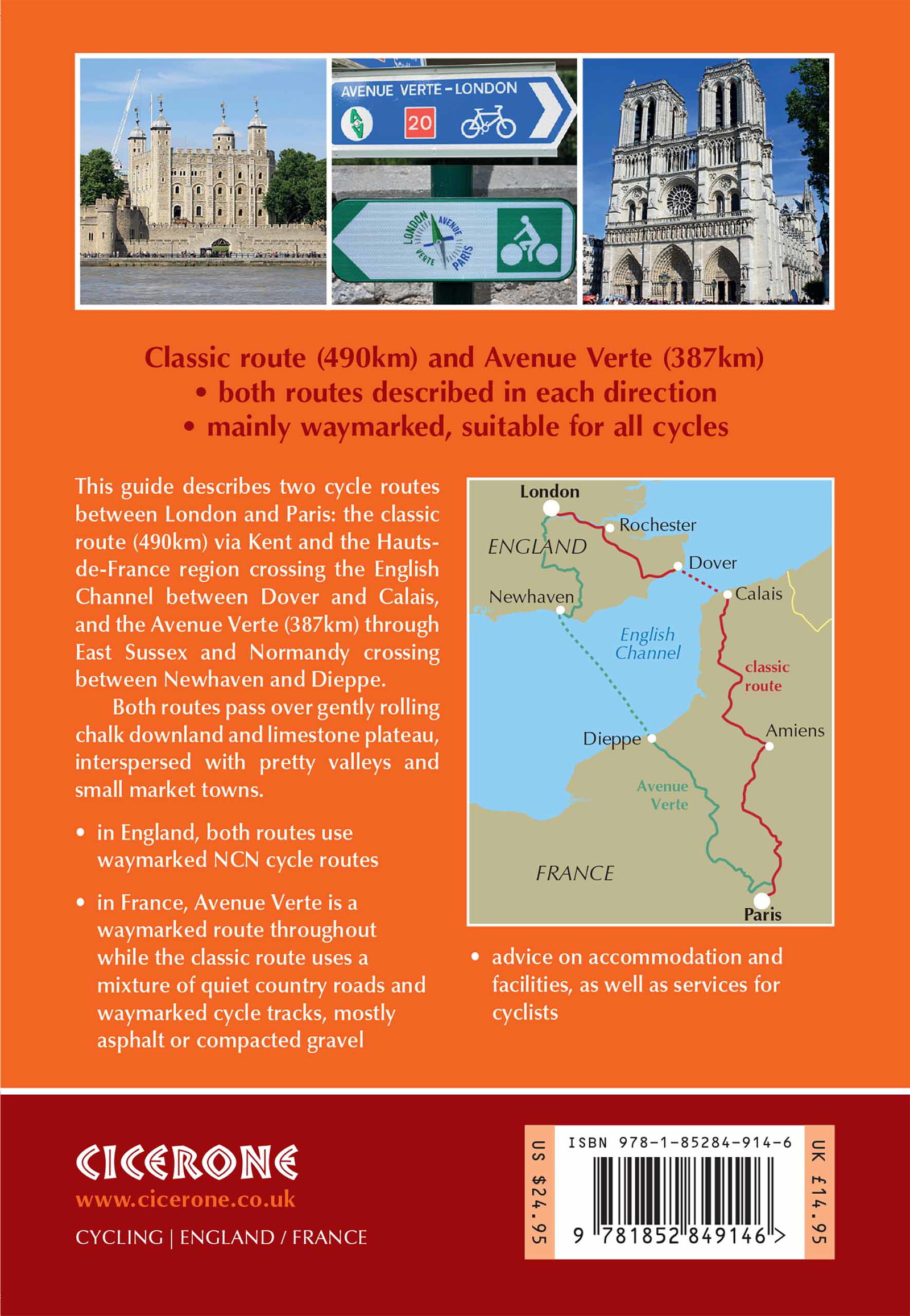 Bakside av Cycling London to Paris