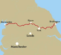 Cycling the Way of the Roses – bla i boken