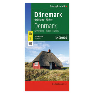 Forsiden av Danmark veikart fra freytag & berndt