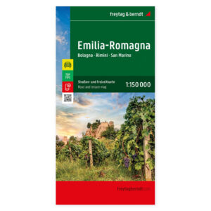 Veikart over Emilia-Romagna fra freytag & berndt