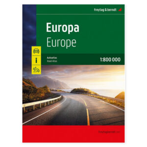 Forside av Europa bilatlas 1:800 000 med spiralinnbinding