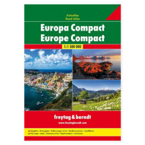 Kompakt bilatlas over Europa i målestokk 1:1 500 000 fra freytag & berndt