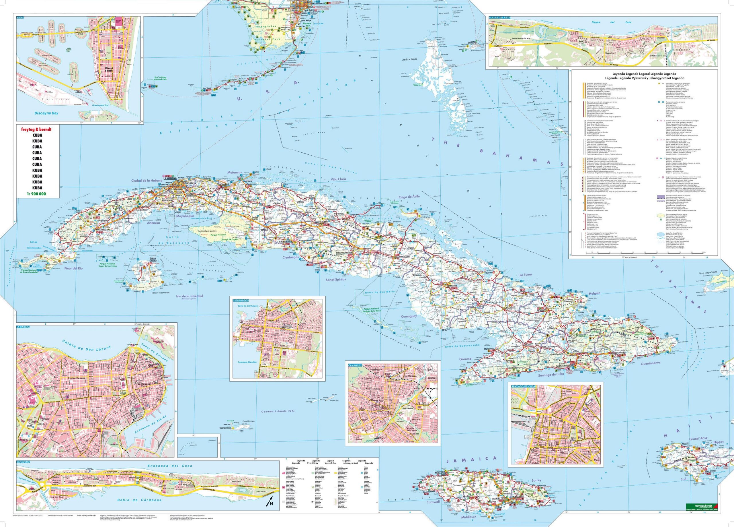 Cuba og Florida Keys – veikart (flerspråklig) – innholdseksempel 3