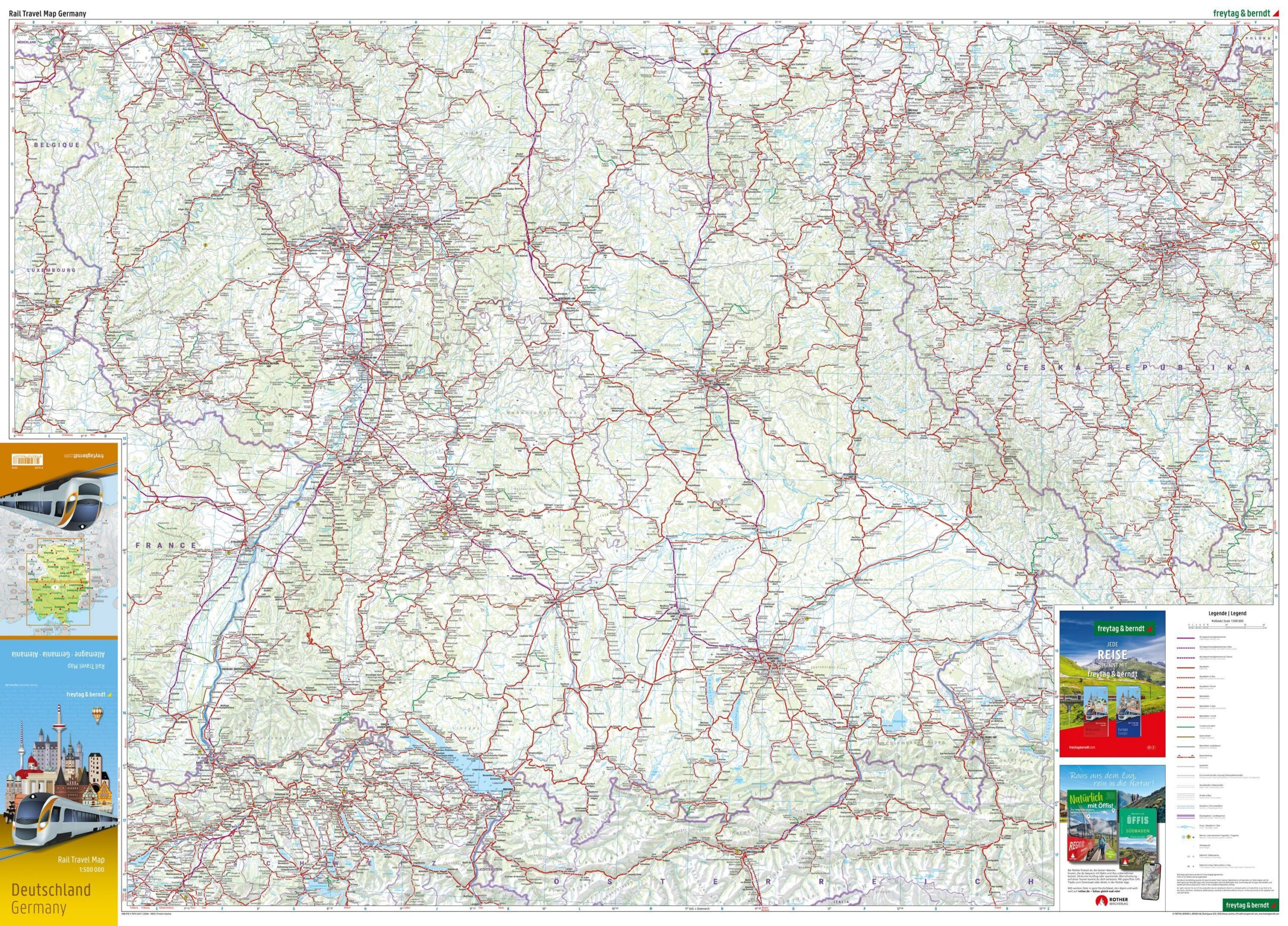 Tyskland – jernbanekart – innholdseksempel 1