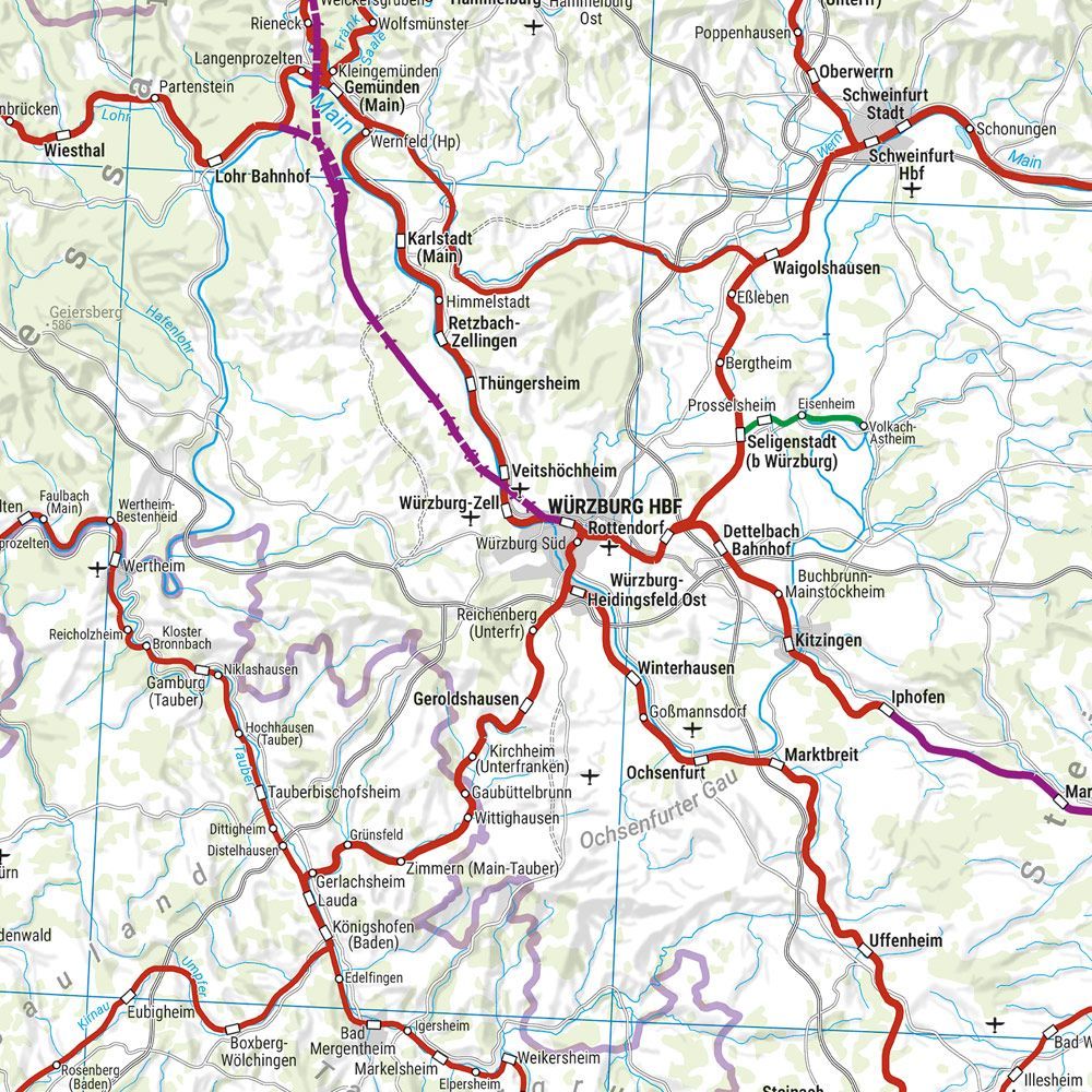 Tyskland – jernbanekart – innholdseksempel 4